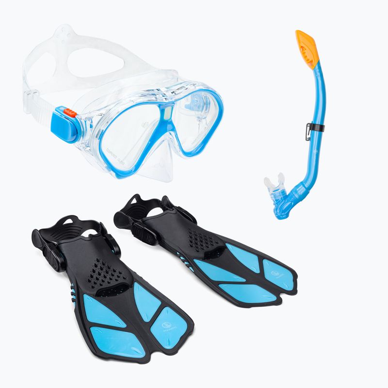 Set da snorkeling per bambini AQUASTIC MSFK-01SN blu