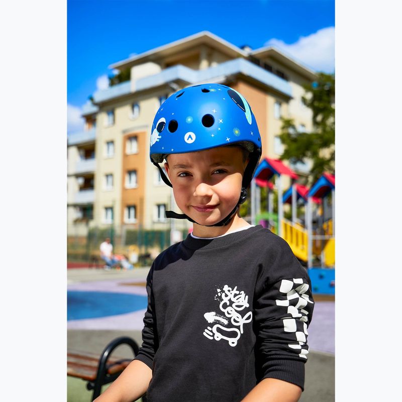 Casco da bicicletta per bambini ATTABO K100 blu 9