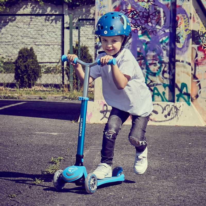 Casco da bicicletta per bambini ATTABO K100 blu 11