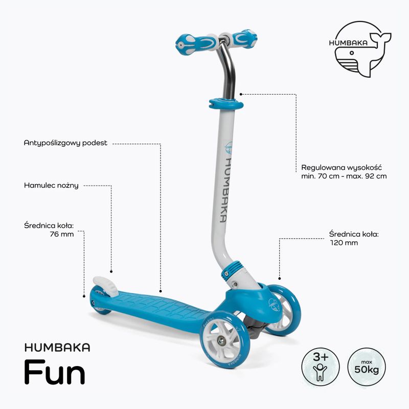 HUMBAKA Divertente triciclo per bambini blu 2