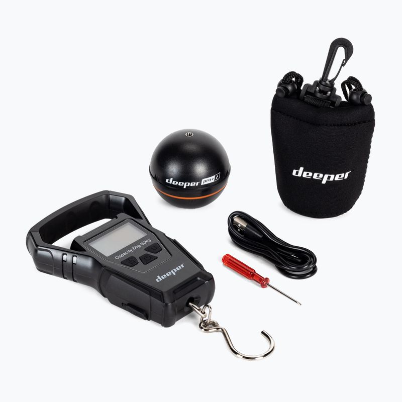 Deeper Smart Sonar Pro+ 2 + Scala sonar da pesca nero
