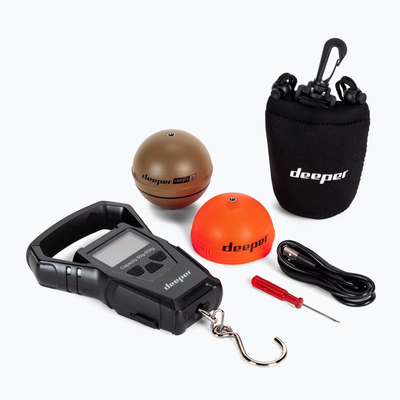 Ecoscandaglio da pesca Deeper Smart Sonar Chirp+ 2.0 + scala marrone
