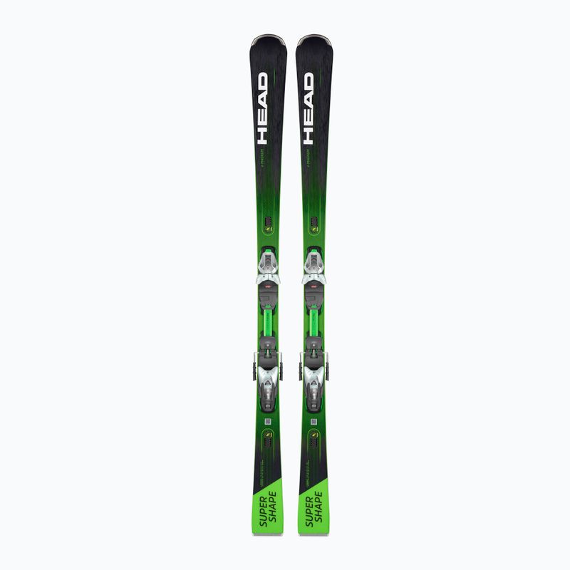 Sci da discesa HEAD Supershape e-Magnum SW SF-PR + attacchi Protector PR 13 nero/verde 10