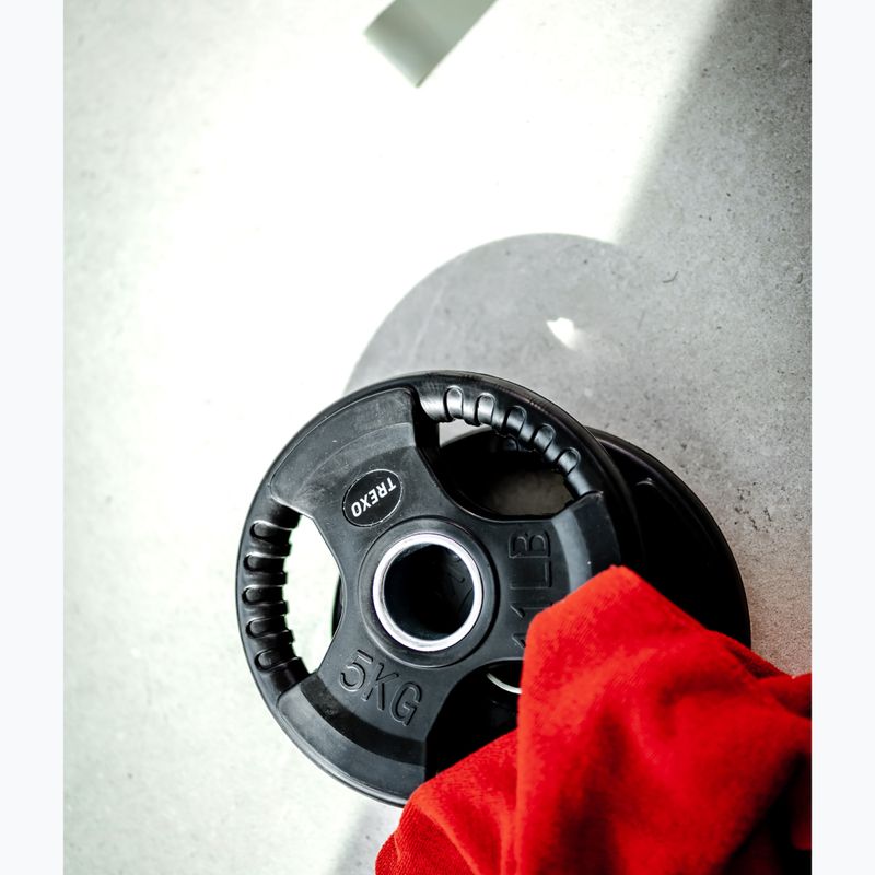 XTREXO RW5 in ghisa gommata peso 5 kg nero 5