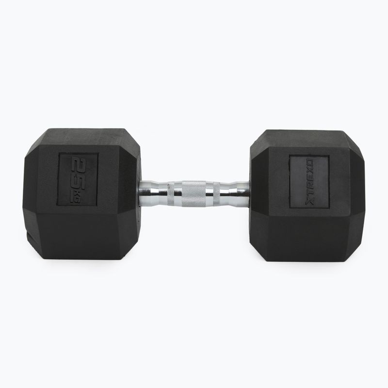 Manubri gommati XTREXO Hex 25 kg 7