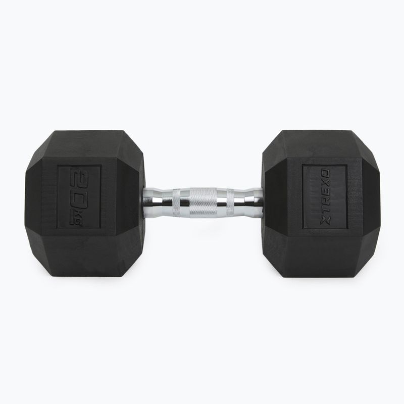 Manubri gommati XTREXO Hex 20 kg 7