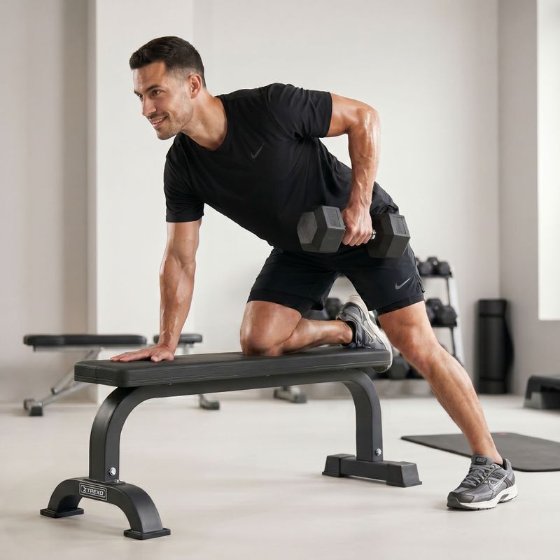 Manubri gommati XTREXO Hex 20 kg 4