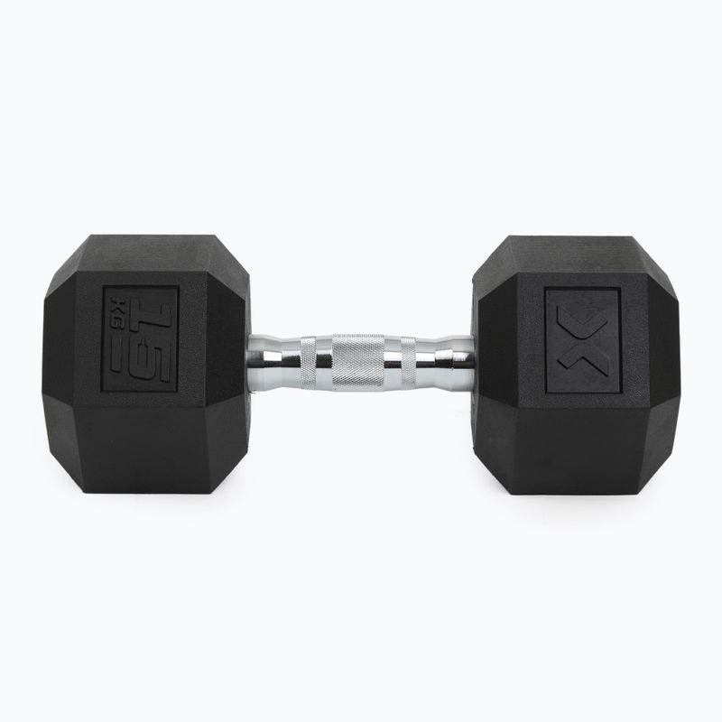 Manubri gommati XTREXO Hex 15 kg 7