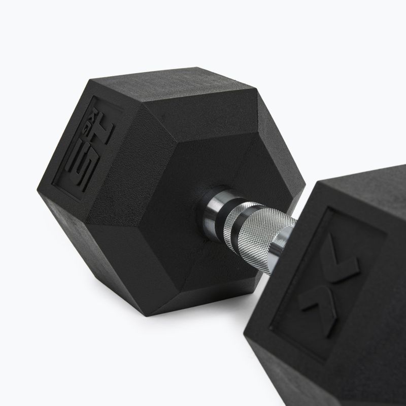 Manubri gommati XTREXO Hex 15 kg 8