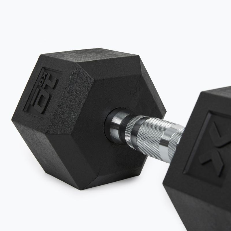Manubri gommati XTREXO Hex da 10 kg 8