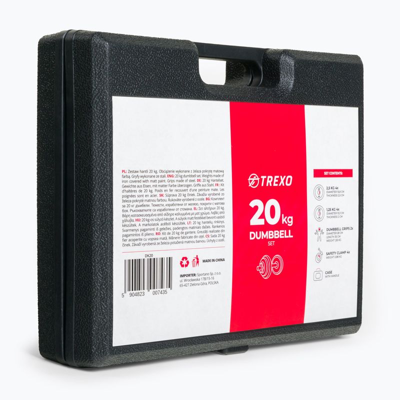 XTREXO DK20 Set di manubri da 20 kg 15