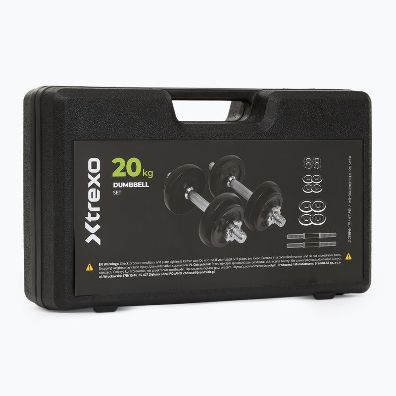 XTREXO DK20 Set di manubri da 20 kg 13