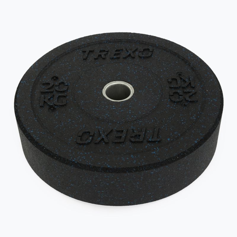 Peso paracolpi olimpico TREXO TRX-BMP020 20 kg nero