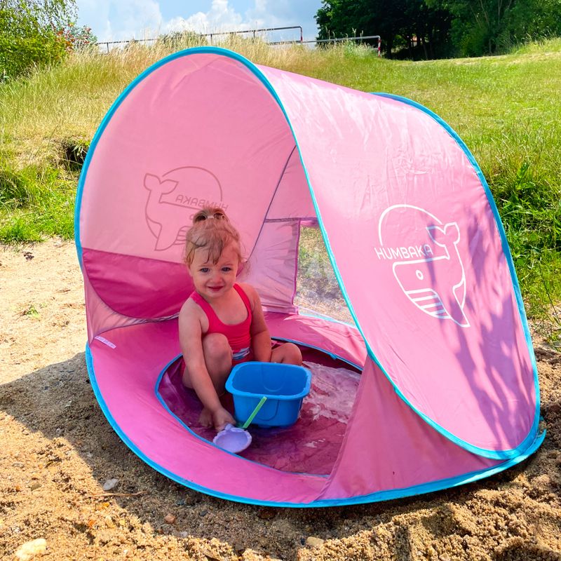 Tenda da spiaggia con piscina HUMBAKA BTK01 rosa 5