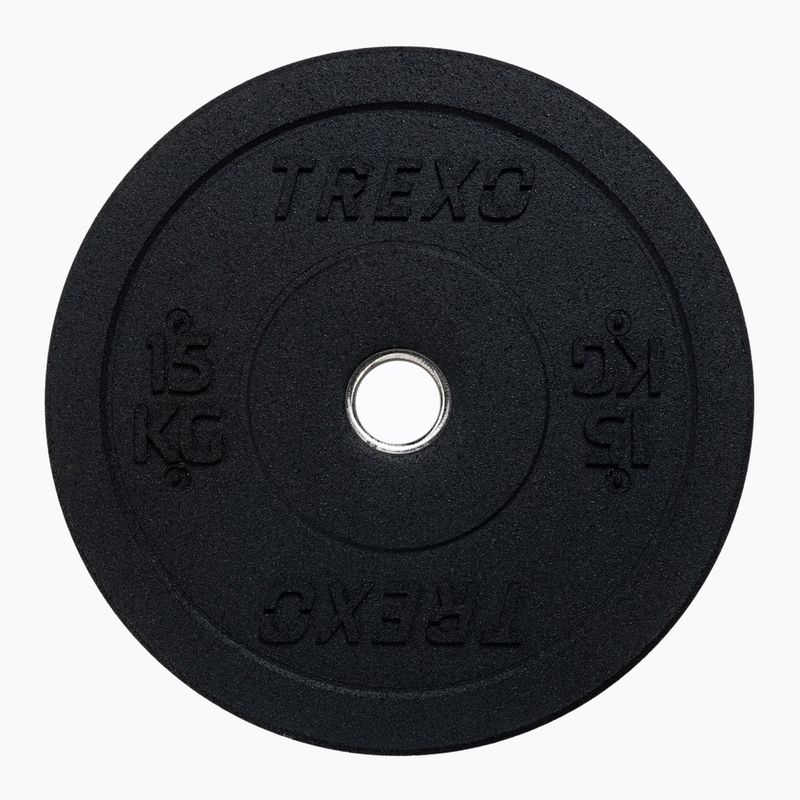 Peso olimpico TREXO TRX-BMP015 15 kg nero 9