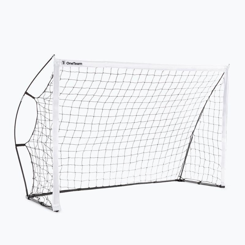 Porta da calcio OneTeam Flex 240 x 150 cm bianco/nero