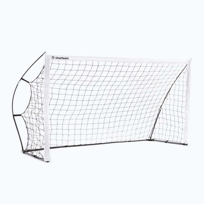 Porta da calcio OneTeam Flex 300 x 155 cm bianco/nero