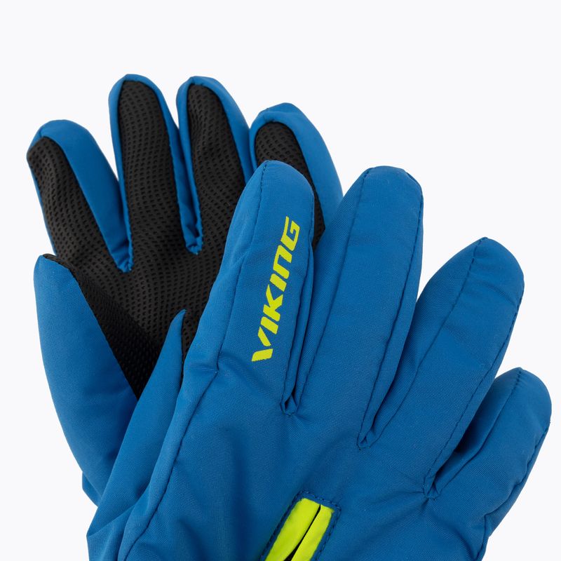 Guanti da sci per bambini Viking Asti blu scuro 5