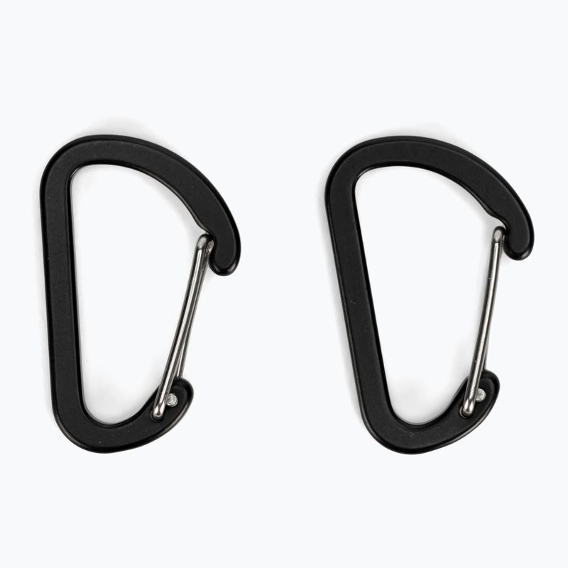 Salewa Moschettone Flat Wiregate 2 pezzi nero 2