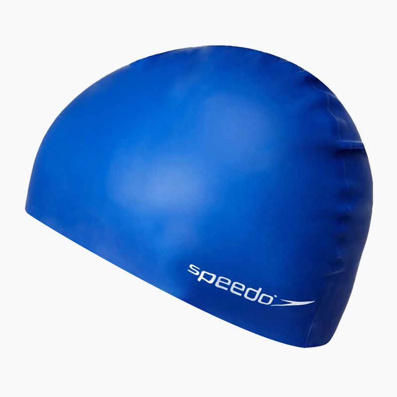 Cuffia Speedo Plain Flat Silicone per bambini blu 3