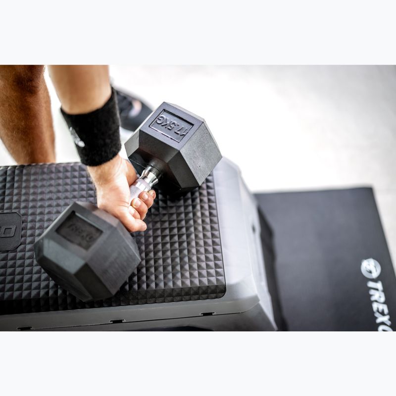 Manubri gommati XTREXO Hex 17,5 kg 4