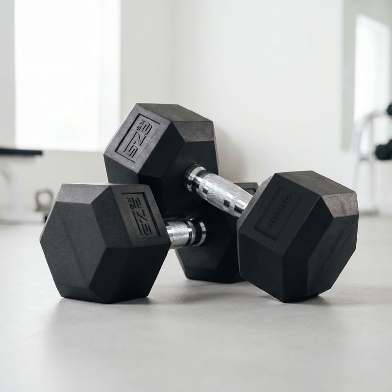 Manubri gommati XTREXO Hex 27,5 kg 3