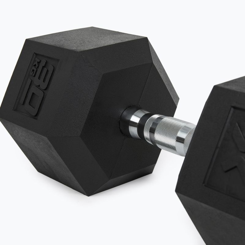 Manubri gommati XTREXO Hex 30 kg 8