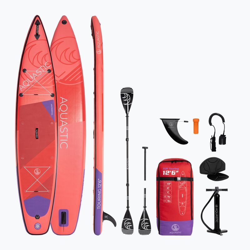 Tavola SUP AQUASTIC Touring 12'6" 2024 rosso