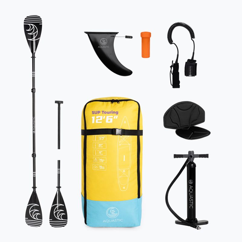 Tavola SUP AQUASTIC Touring 12'6" gialla 17