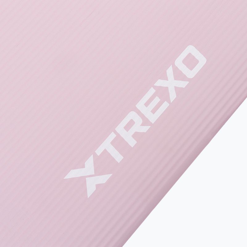 XTREXO NBR 15 mm tappetino per esercizi con cintura rosa 5