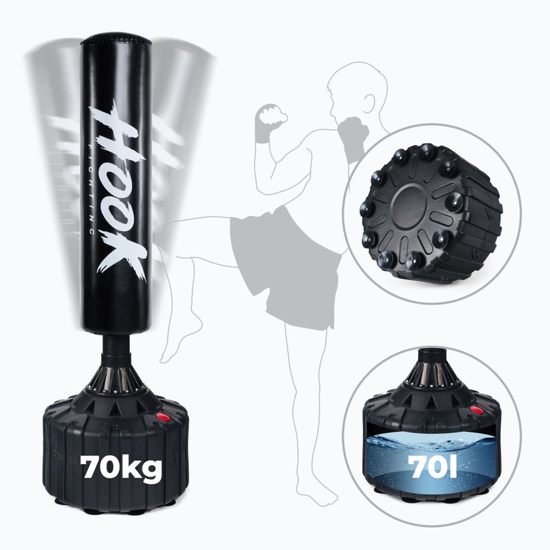 HOOK sacco da boxe HKF-SBB180 nero 2