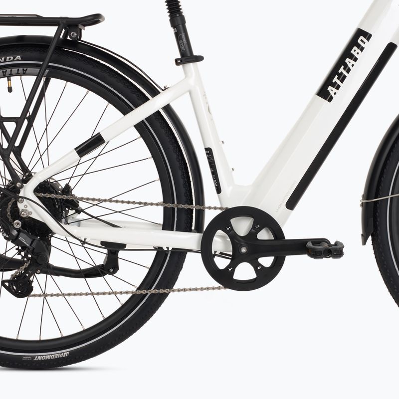 ATTABO E-SPATE 2.0 28" 36V 15Ah 540 Wh bicicletta elettrica bianca 6