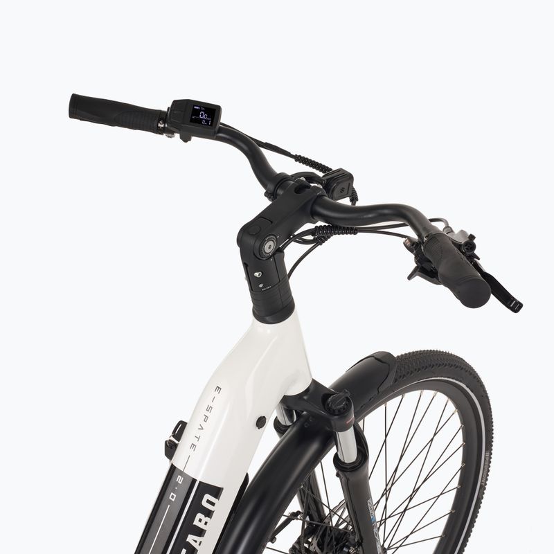 ATTABO E-SPATE 2.0 28" 36V 15Ah 540 Wh bicicletta elettrica bianca 9