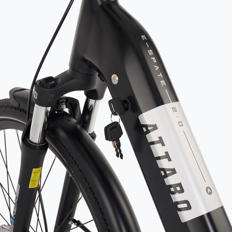 ATTABO E-SPATE 2.0 28" 36V 15Ah 540 Wh bici elettrica nera 17