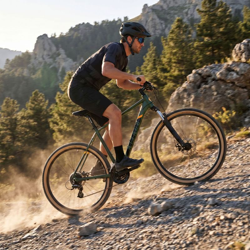 ATTABO mountain bike uomo ALPE 2.0 29" tanwall verde 4