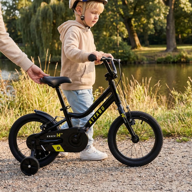Bicicletta per bambini ATTABO KNACK 14" nero 4