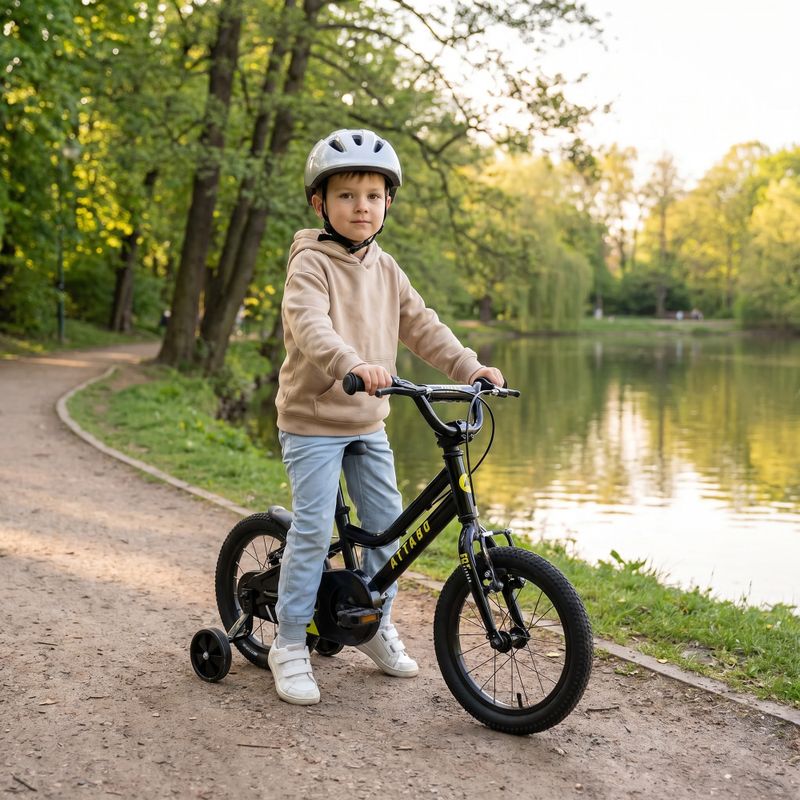 Bicicletta per bambini ATTABO KNACK 14" nero 7