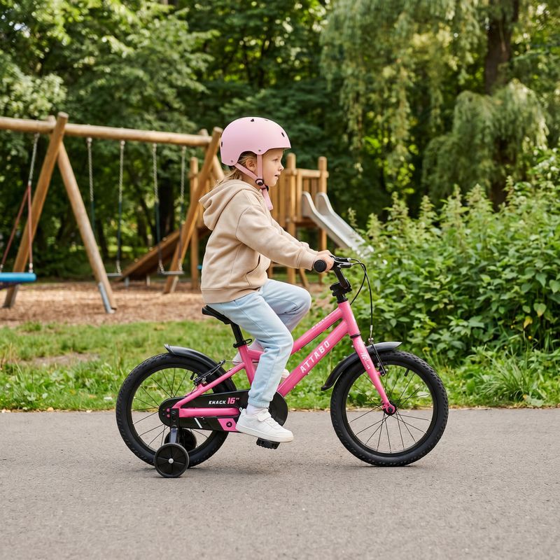Bicicletta per bambini ATTABO KNACK 16" rosa 6