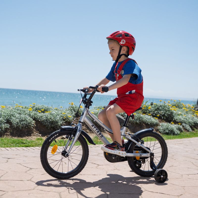 Bicicletta per bambini ATTABO KNACK 16" argento 10