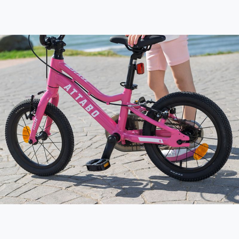 Bicicletta per bambini ATTABO EASE 14" rosa 9