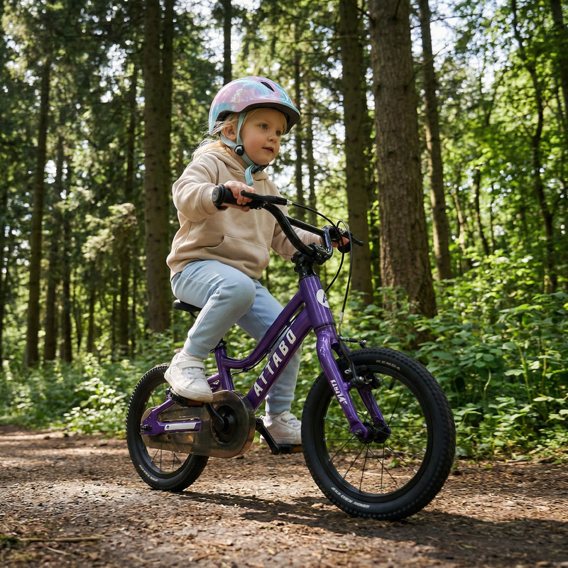 Bicicletta per bambini ATTABO EASE 14" viola 3