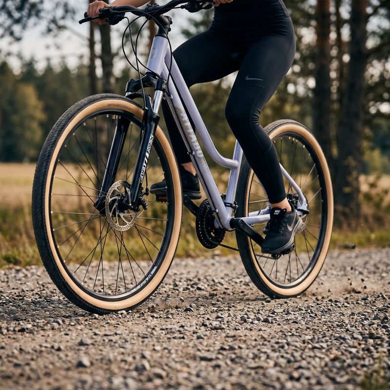 Bicicletta da cross da donna ATTABO SANO 3.0 28" bianco 5