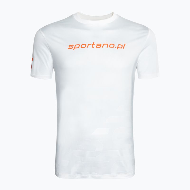 SPORTANO Active Maglietta da running da uomo bianca