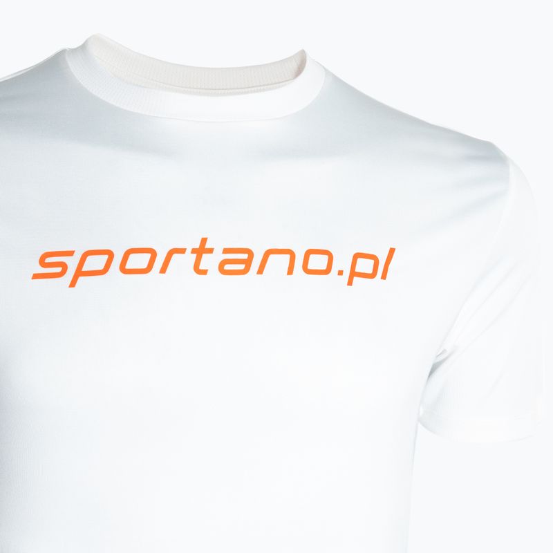 SPORTANO Active Maglietta da running da uomo bianca 3