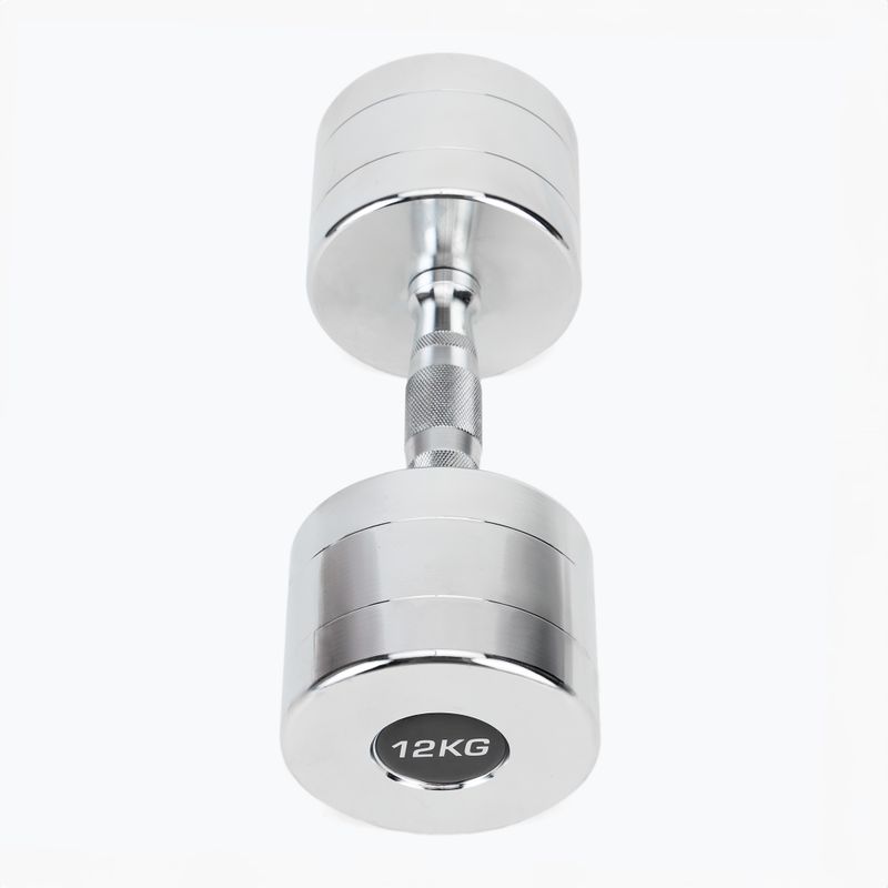 Manubri XTREXO cromati 2x12 kg argento 3