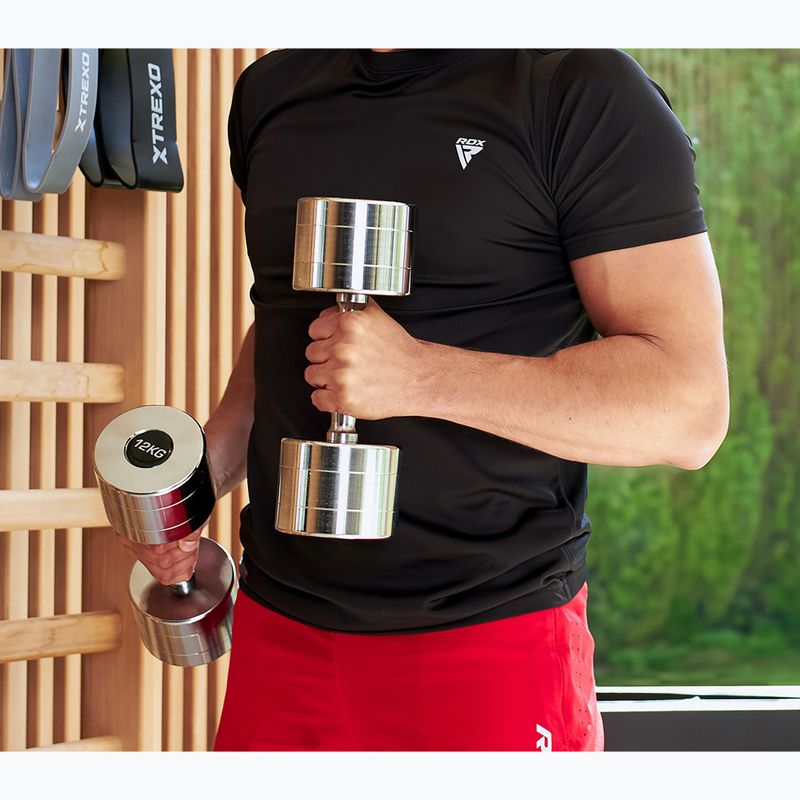 Manubri XTREXO cromati 2x12 kg argento 7