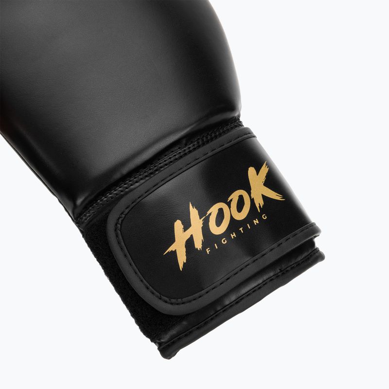 HOOK FIGHTING Guanti da boxe pronti per l'allenamento, nero 6