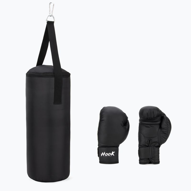 HOOK FIGHTING Set per il primo allenamento di boxe per bambini nero