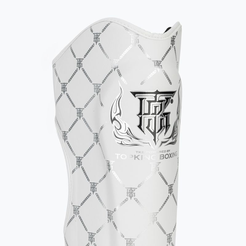 Protezioni per tibia e piede Top King Chain bianco/argento 6