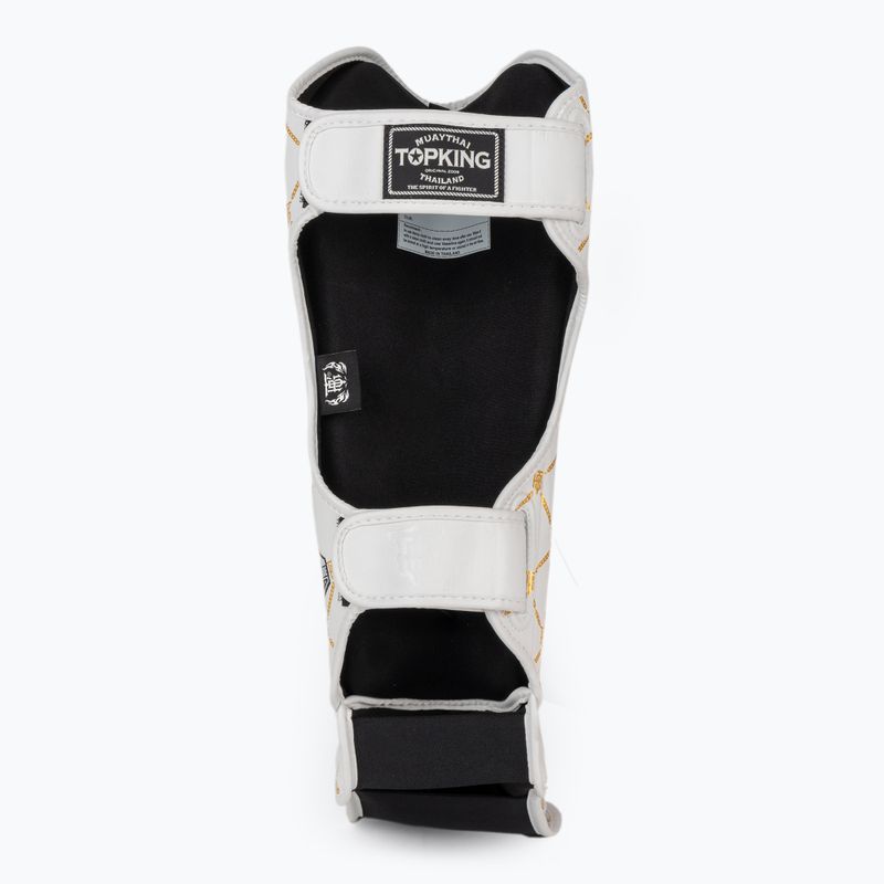 Protezioni per tibia e piede Top King Chain bianco/oro 5